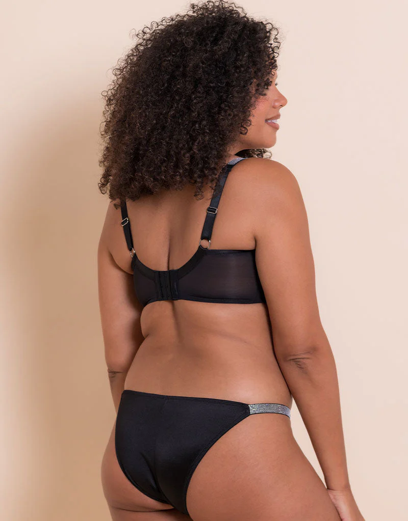 Curvy Kate Boost Diamante Padded Balcony Bra Black - Image 7