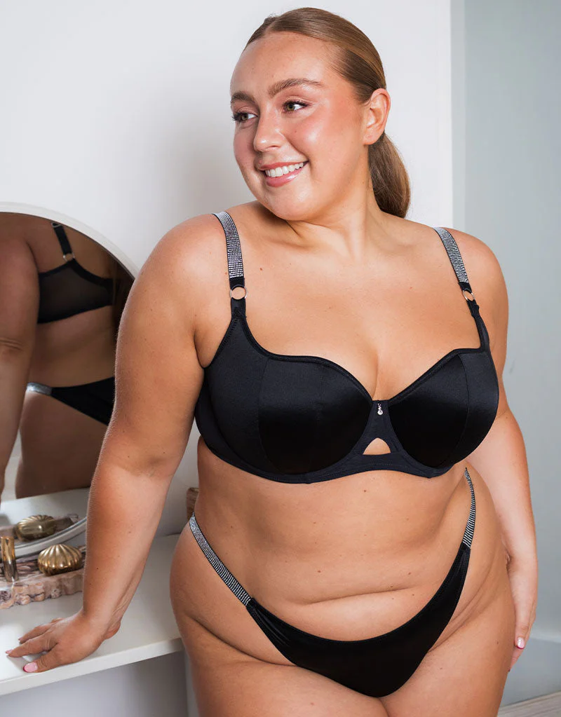 Curvy Kate Boost Diamante Tanga Black - Image 5