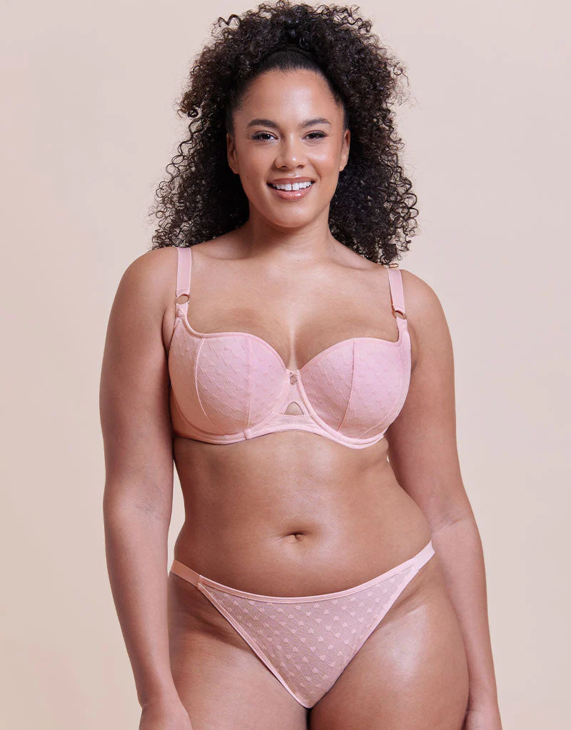 Curvy Kate Boost Heartbreaker Padded Balcony Bra Pale Pink