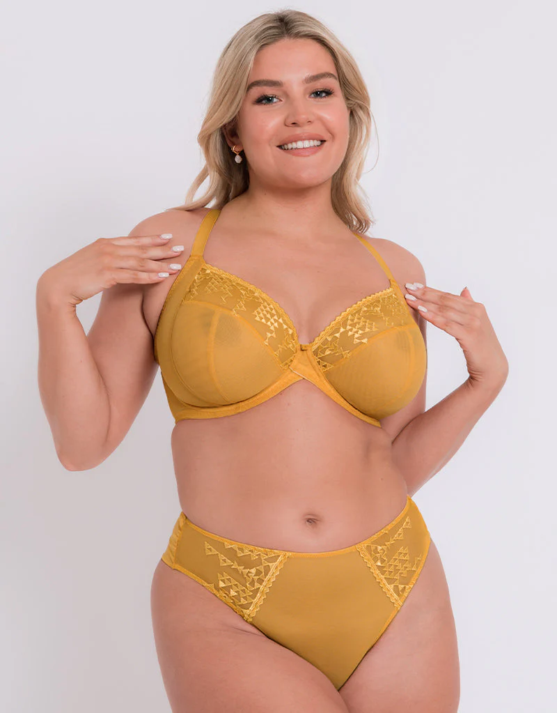 Curvy Kate Centre Stage Deep Thong Turmeric - Image 3