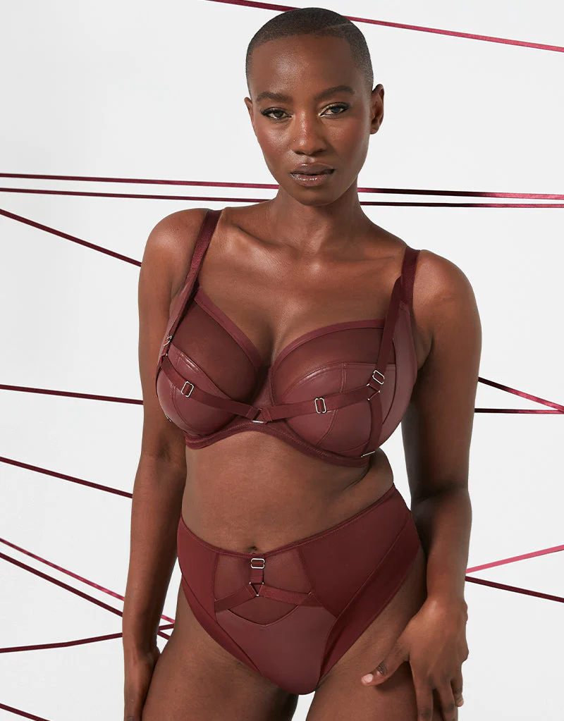 Curvy Kate Enclose Balcony Side Support Bra Oxblood - Image 2