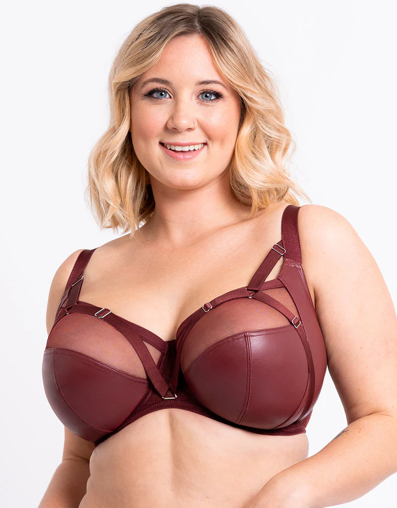 Curvy Kate Enclose Balcony Side Support Bra Oxblood - Image 4
