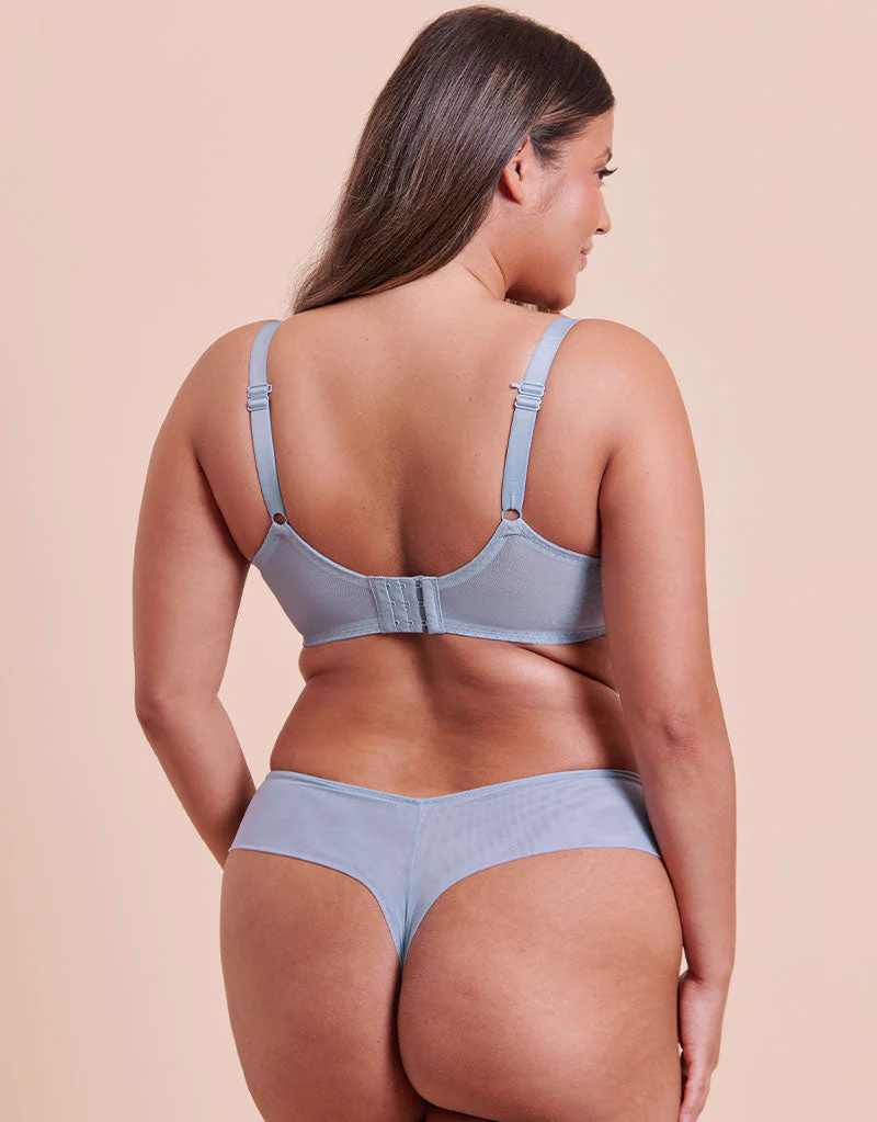 Curvy Kate Flare Full Plunge Side Support Multiway Bra Powder Blue - Image 6