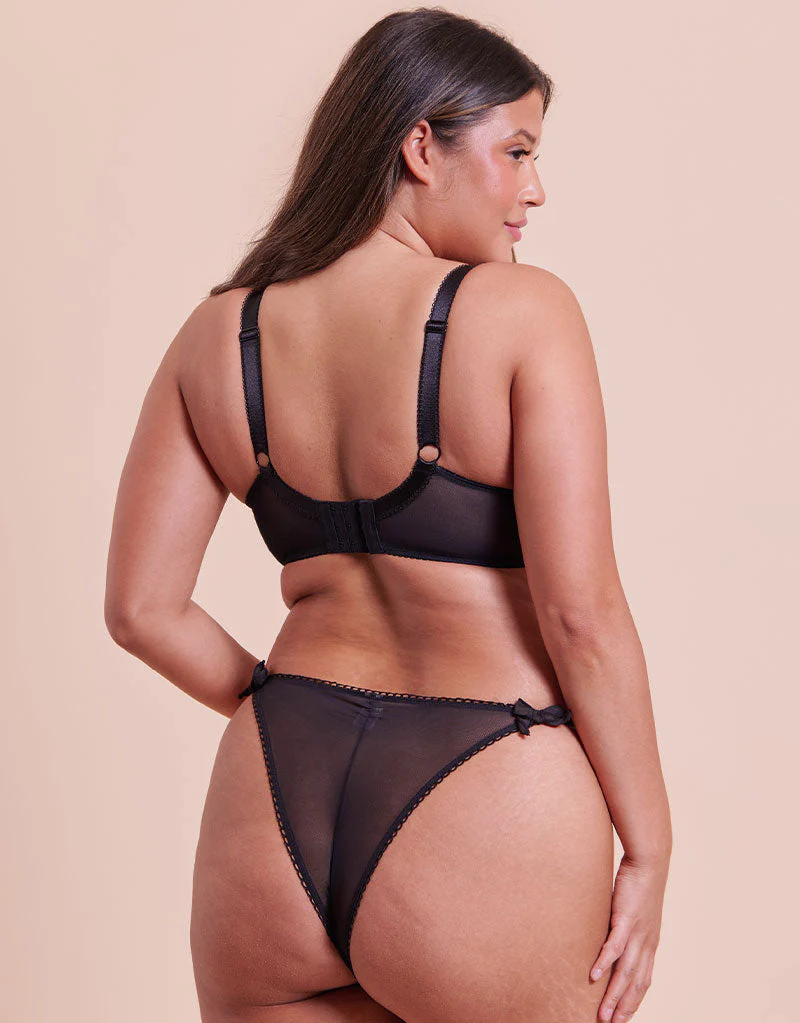 Curvy Kate Flora Tanga Black - Image 4