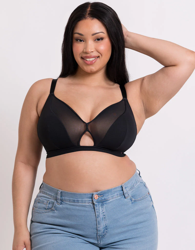 Curvy Kate Get Up and Chill Non-Wired Bralette Black - Image 7
