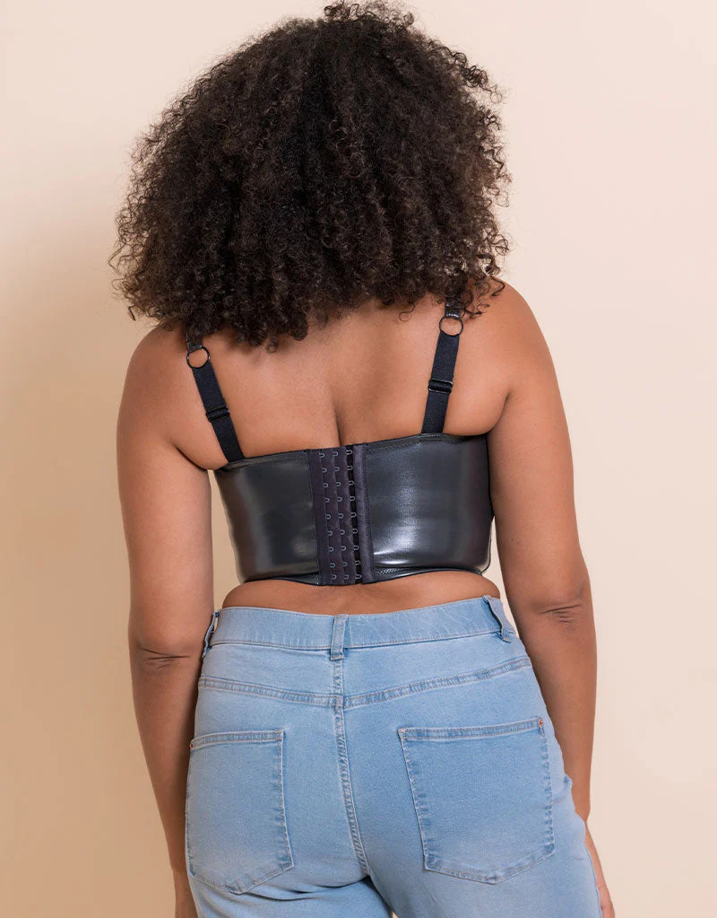 Curvy Kate Hype Longline Corset Bra GunMetal - Image 7