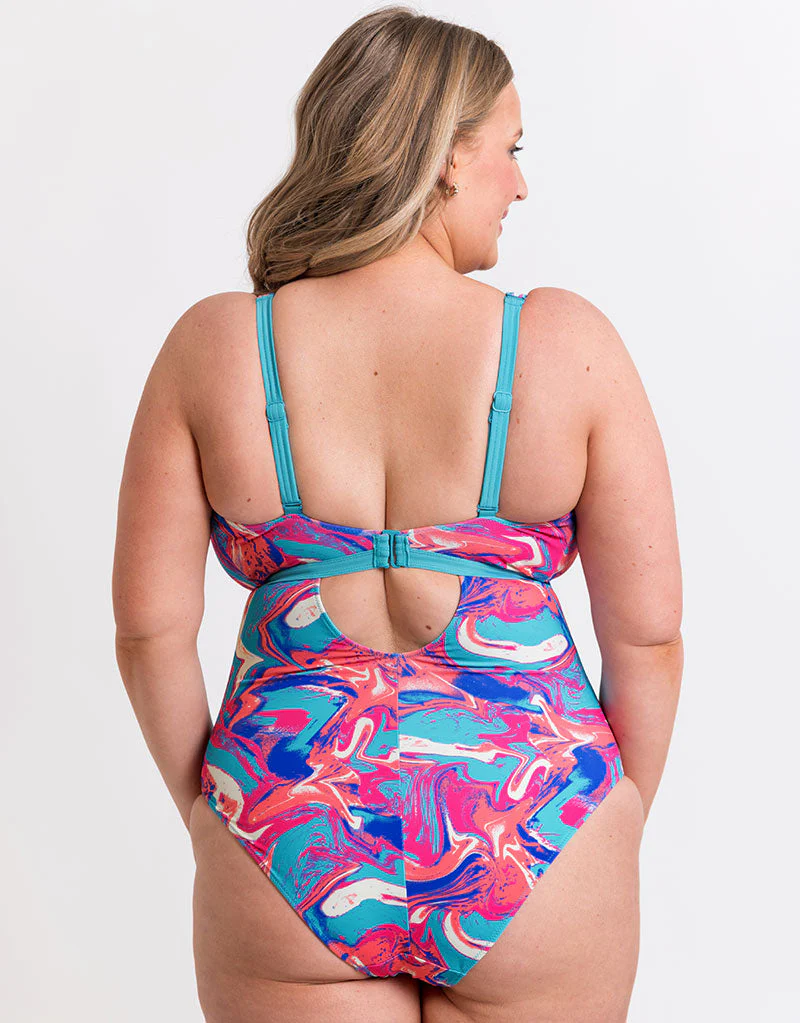 Curvy Kate Ibiza Reversible Non-Wired Multiway Swimsuit Print Mix - Image 7