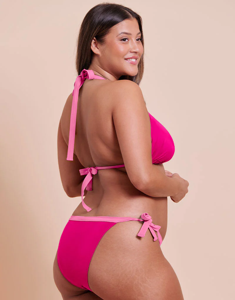 Curvy Kate Ibiza String Bikini Top Pink - Image 6