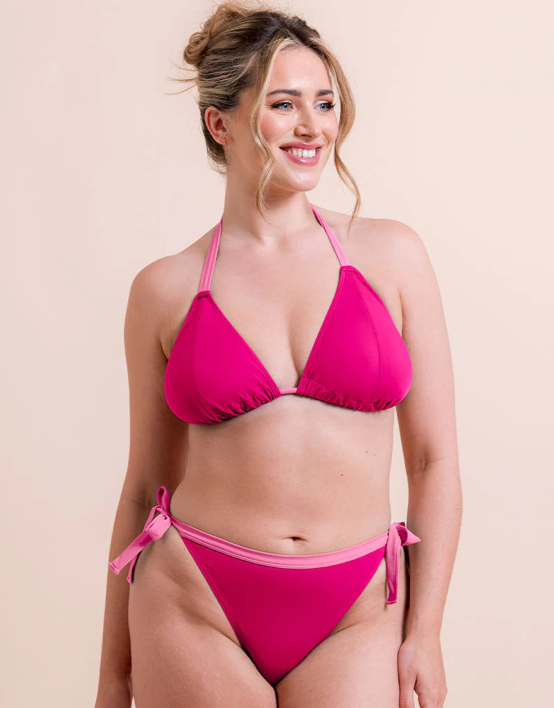 Curvy Kate Ibiza String Bikini Top Pink - Image 7