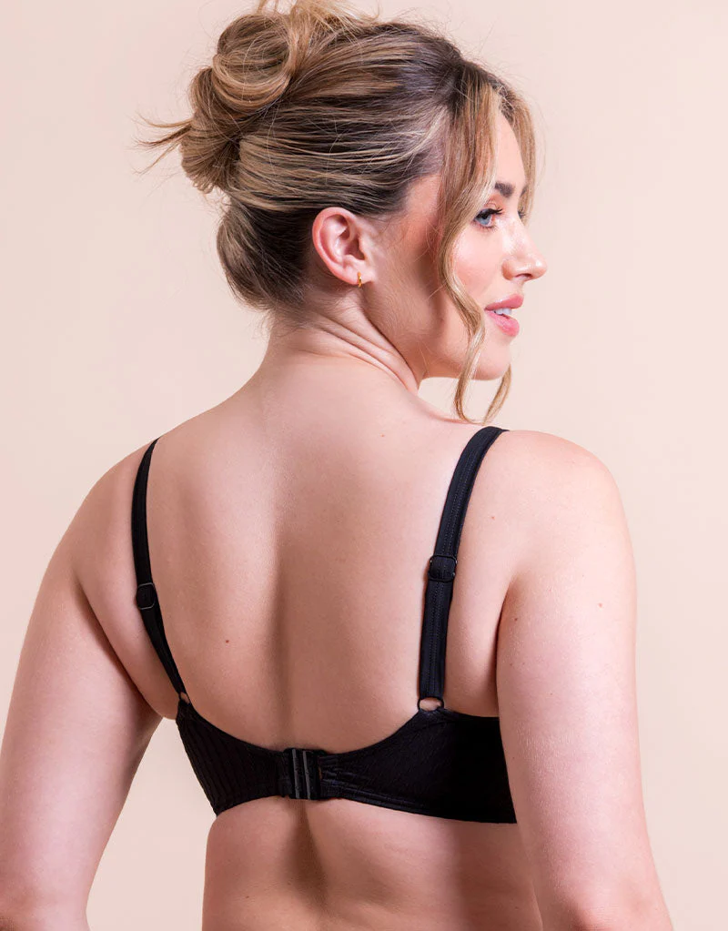 Curvy Kate Jet Set Padded Balcony Bikini Top Black - Image 5