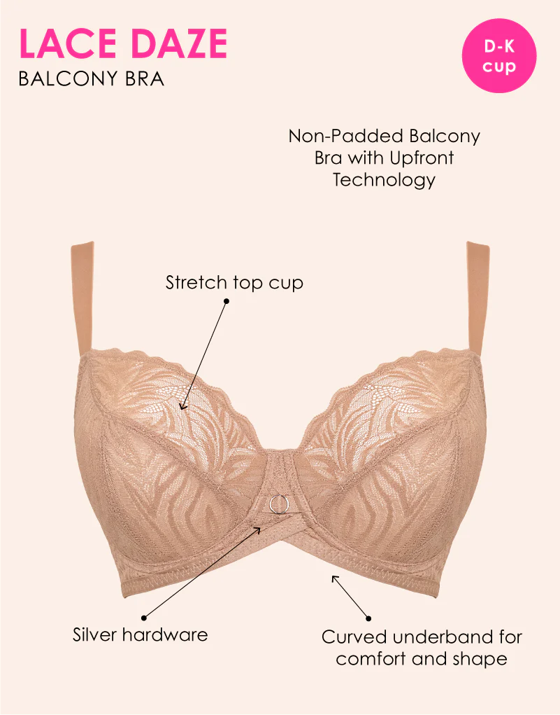 Curvy Kate Lace Daze Balcony Bra Latte - Image 3
