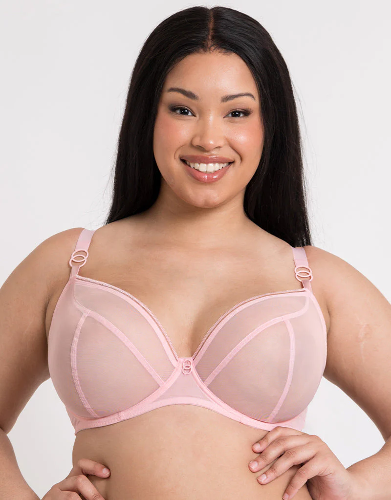 Curvy Kate Lifestyle Plunge Bra Blush Pink - Image 4