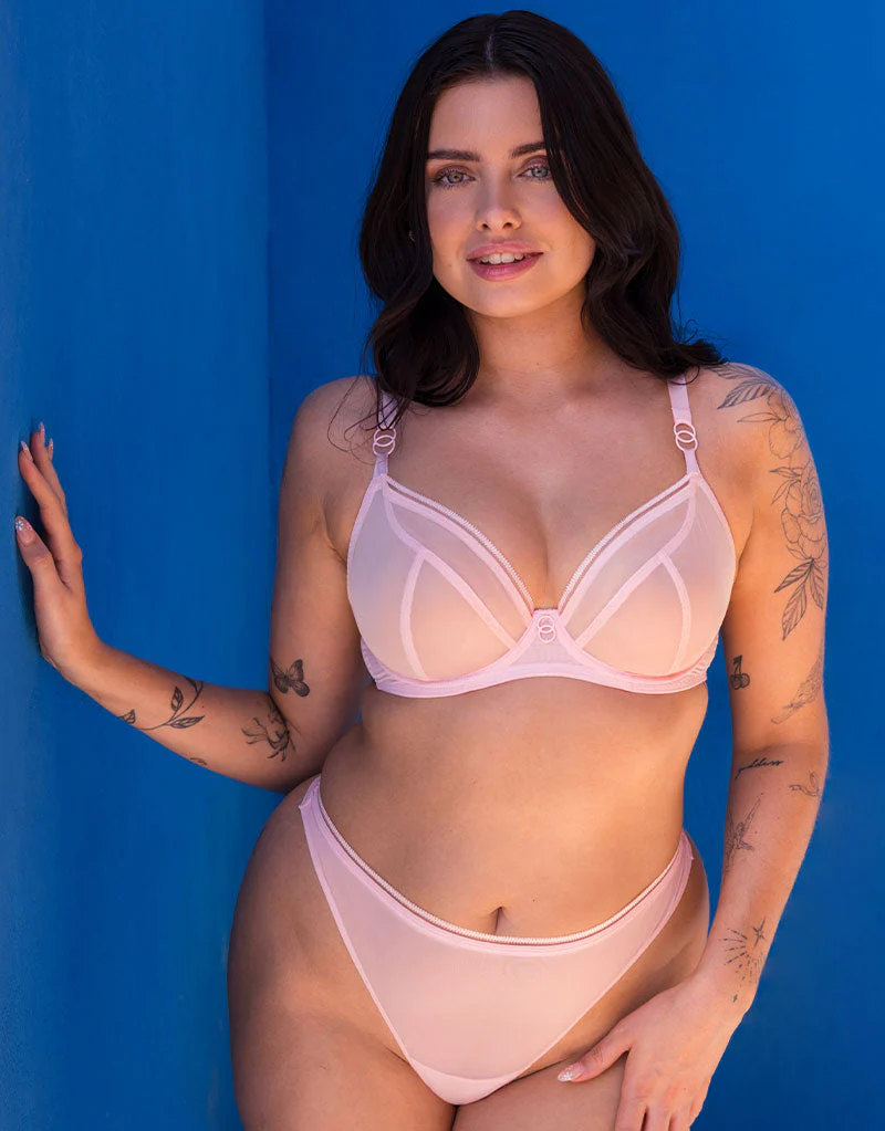 Curvy Kate Lifestyle Plunge Bra Blush Pink - Image 9