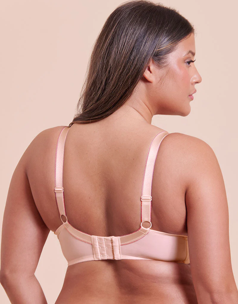 Curvy Kate Lightstyle Scallop Plunge Bra Blush Pink - Image 5