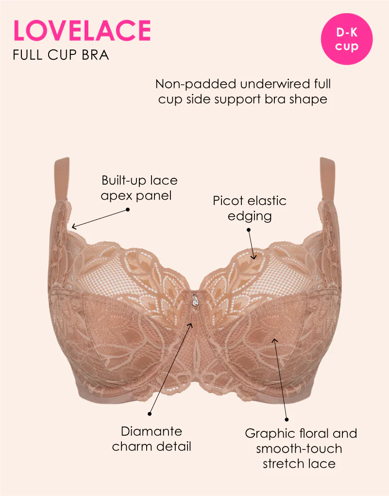 Curvy Kate Lovelace Full Cup Side Support Bra Latte - Image 3