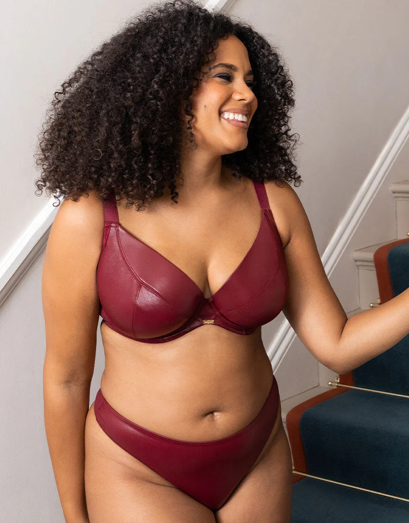 Curvy Kate Lush Full Plunge Bra Oxblood - Image 2