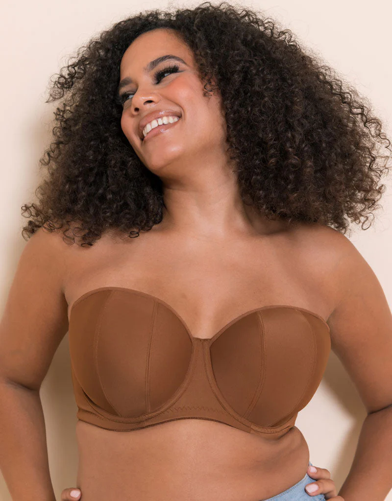Curvy Kate Luxe Strapless Multiway Bra Caramel - Image 4