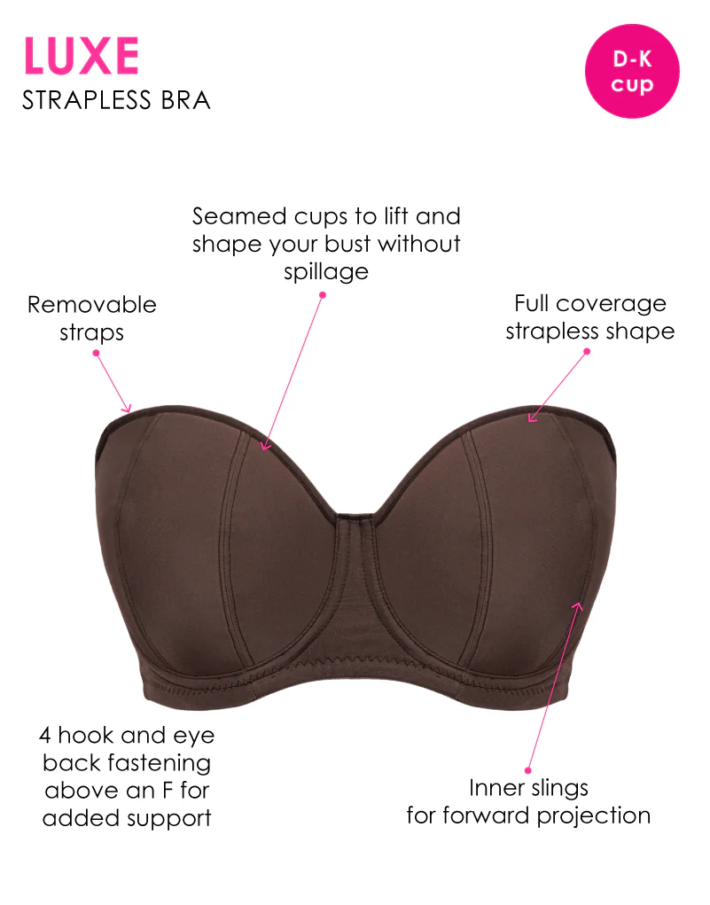 Curvy Kate Luxe Strapless Multiway Bra Cocoa - Image 3