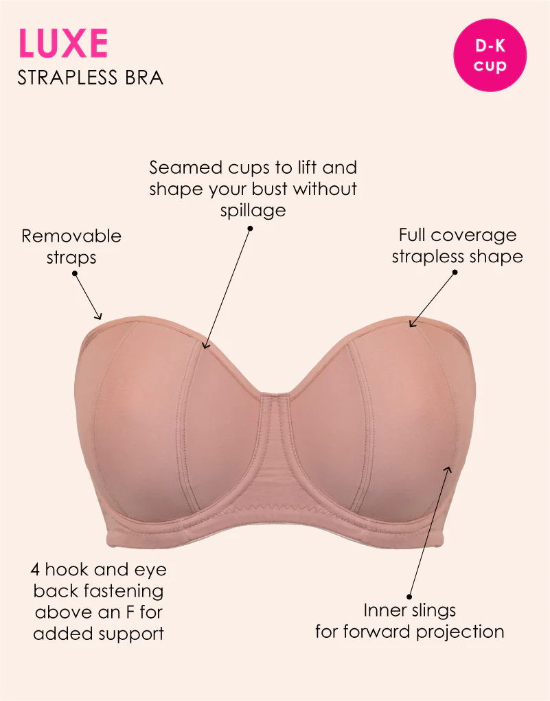 Curvy Kate Luxe Strapless Multiway Bra Latte - Image 3