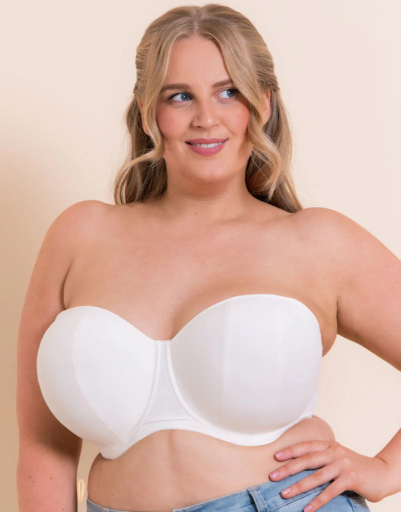 Curvy Kate Luxe Strapless Multiway Bra Pearl Ivory - Image 4