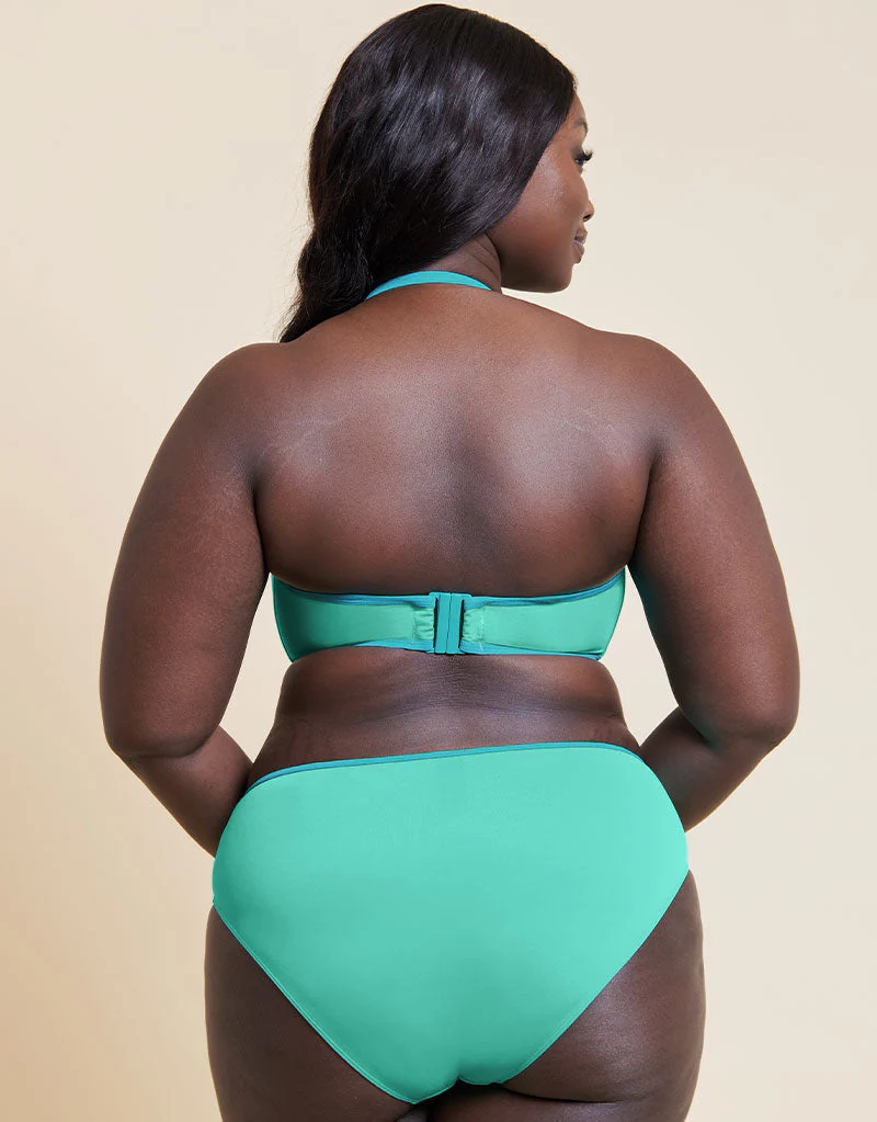 Curvy Kate Minimalist Bandeau Strapless Multiway Bikini Top Aqua - Image 6