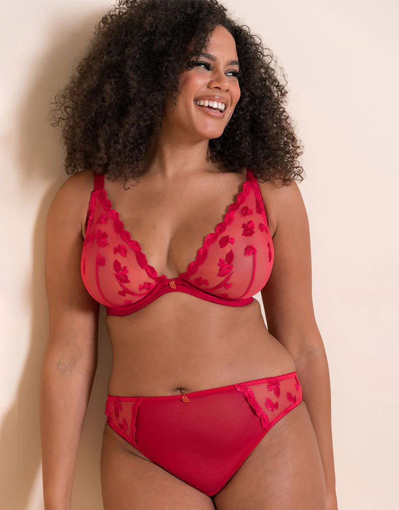 Curvy Kate Pucker Up Brazilian Brief Lipstick Red - Image 3