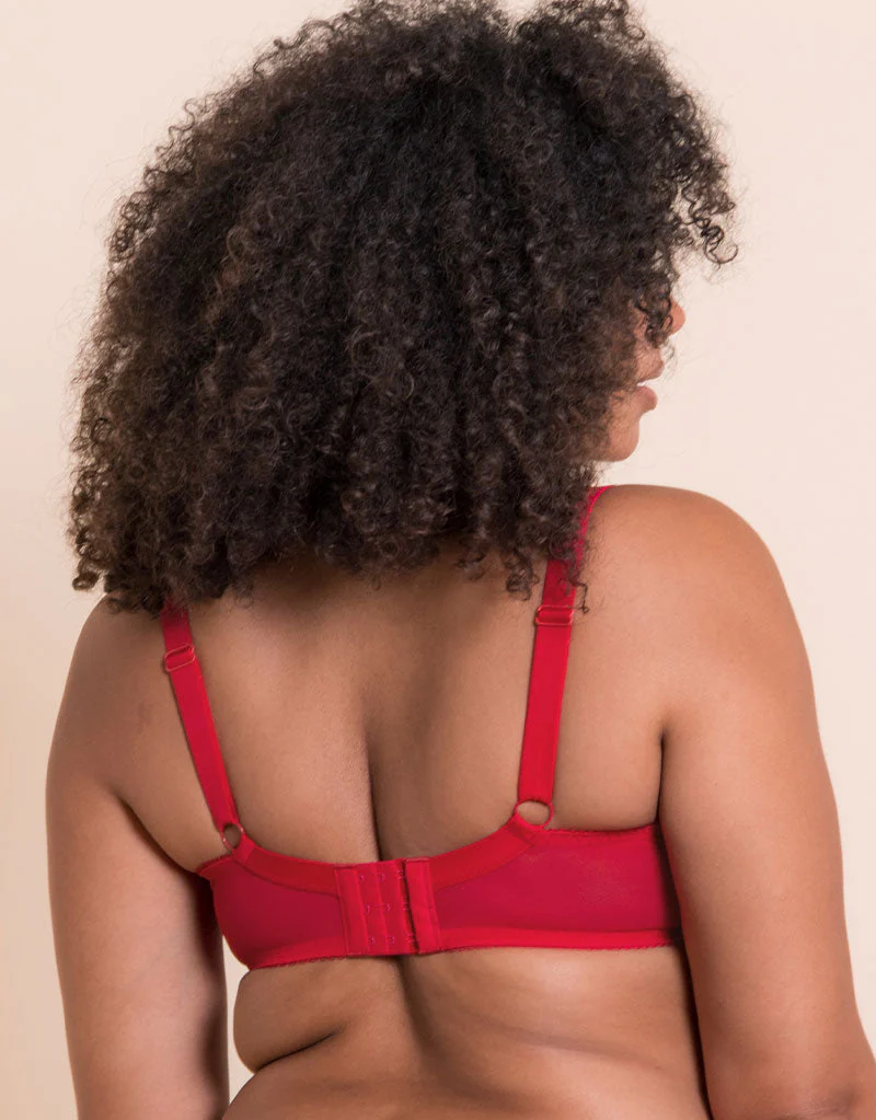 Curvy Kate Pucker Up Deep Plunge Bra Lipstick Red - Image 6