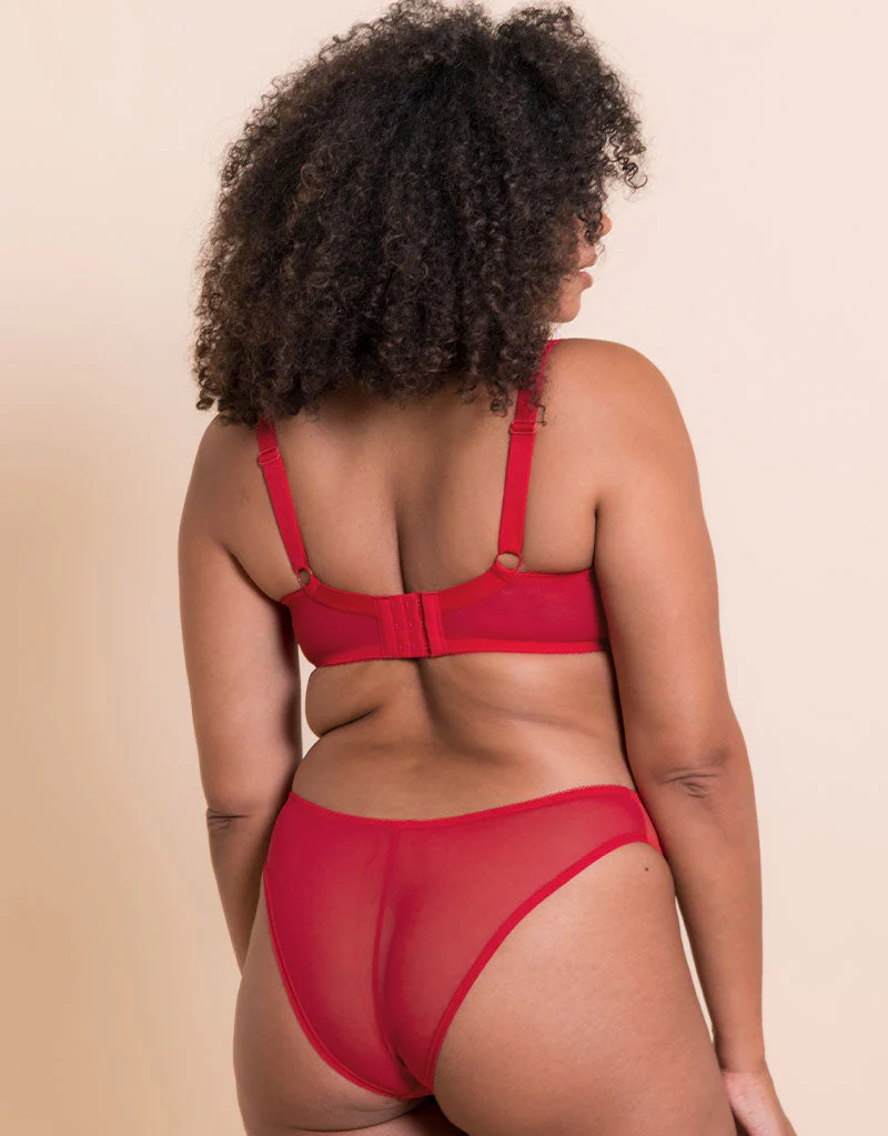 Curvy Kate Pucker Up Deep Plunge Bra Lipstick Red - Image 7