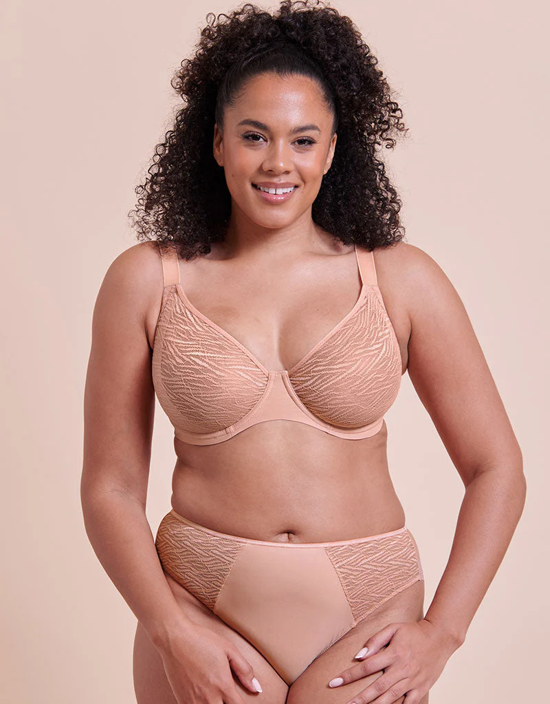 Curvy Kate Smoothie Lace Brazilian Brief Latte - Image 3