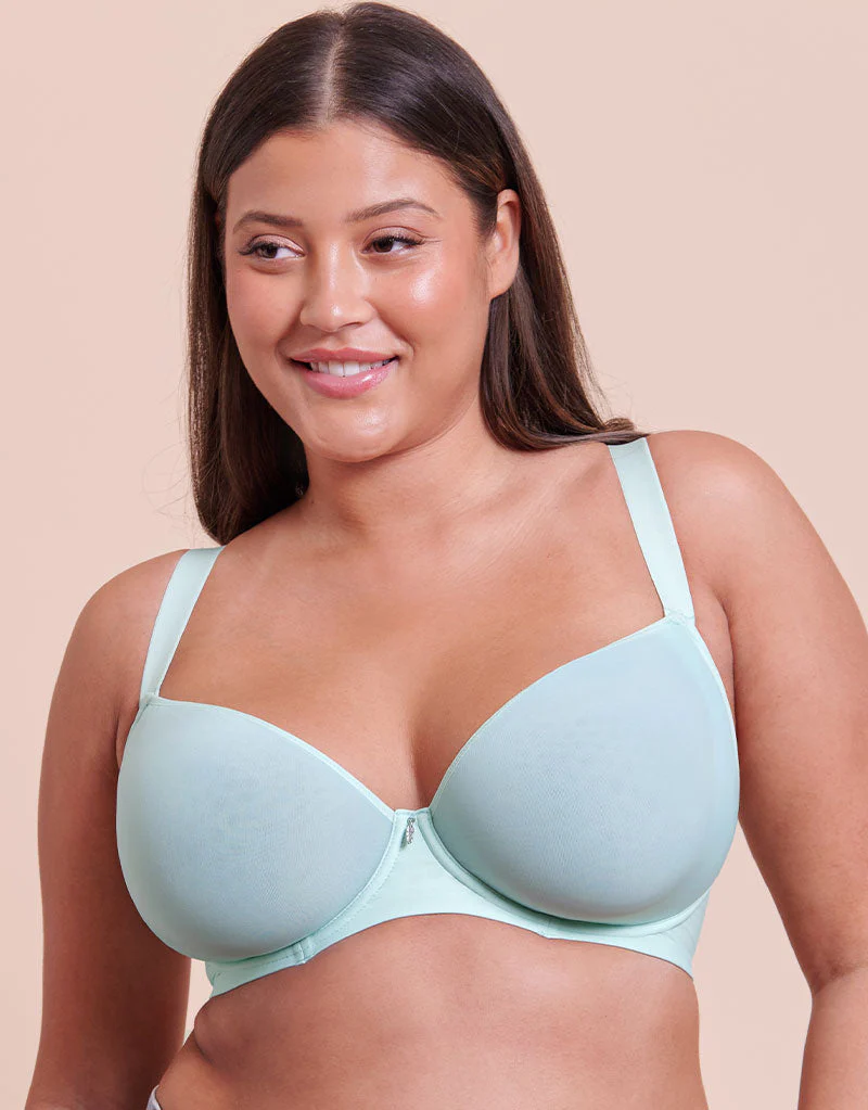 Curvy Kate Smoothie Spacer Moulded T-Shirt Plunge Bra Pale Mint - Image 3