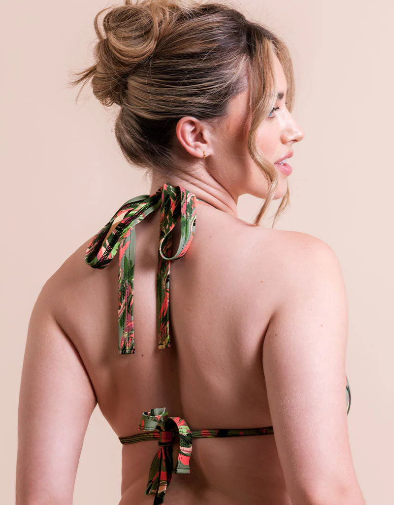 Curvy Kate Sunset Palm String Bikini Top Palm Print - Image 5