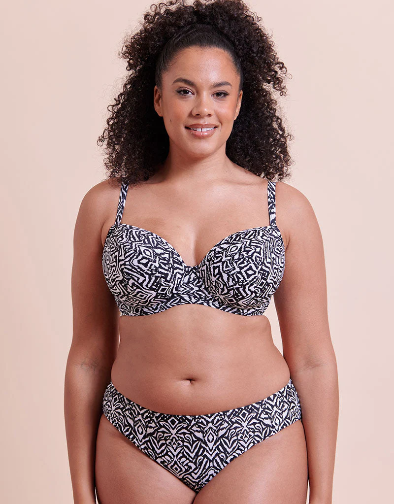 Curvy Kate Wild Horizon Bikini Brief Black Print - Image 3