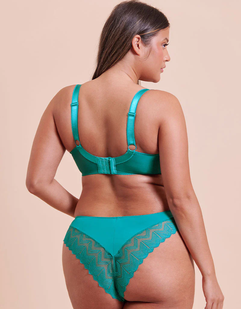 Curvy Kate Wild One Brazilian Brief Teal Blue - Image 4