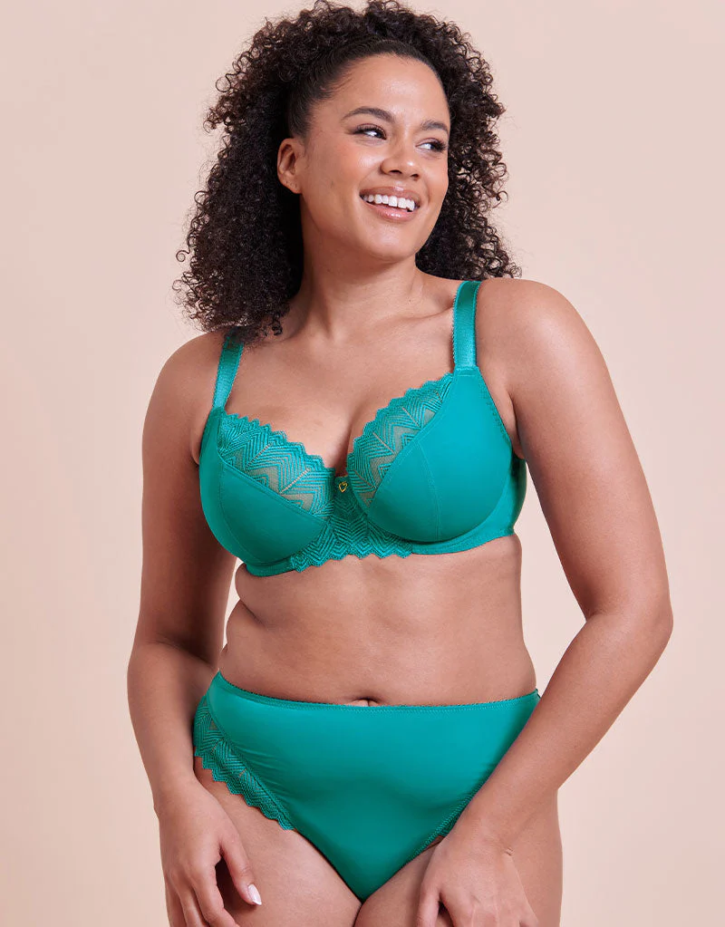 Curvy Kate Wild One Brazilian Brief Teal Blue - Image 5