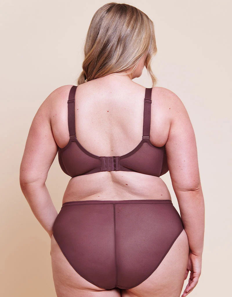 Curvy Kate WonderFull Vibe Full Cup Side Support Bra Auburn - Image 6