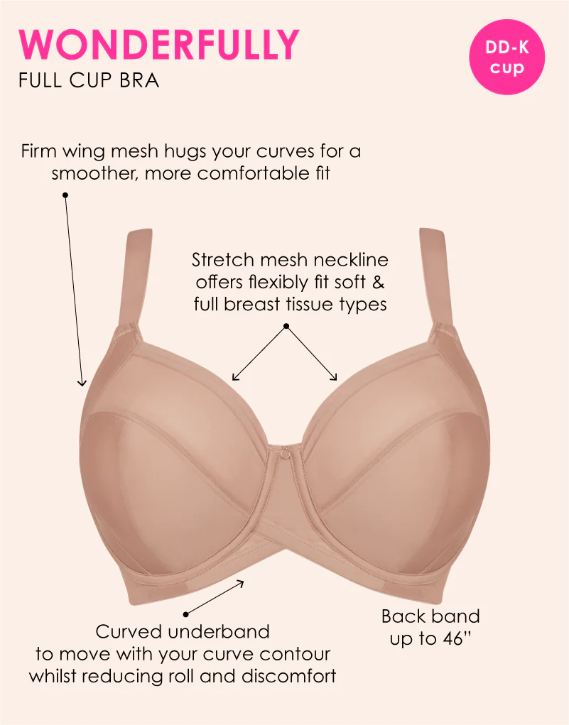 Curvy Kate WonderFully Full Cup Side Support Bra Latte - Image 3