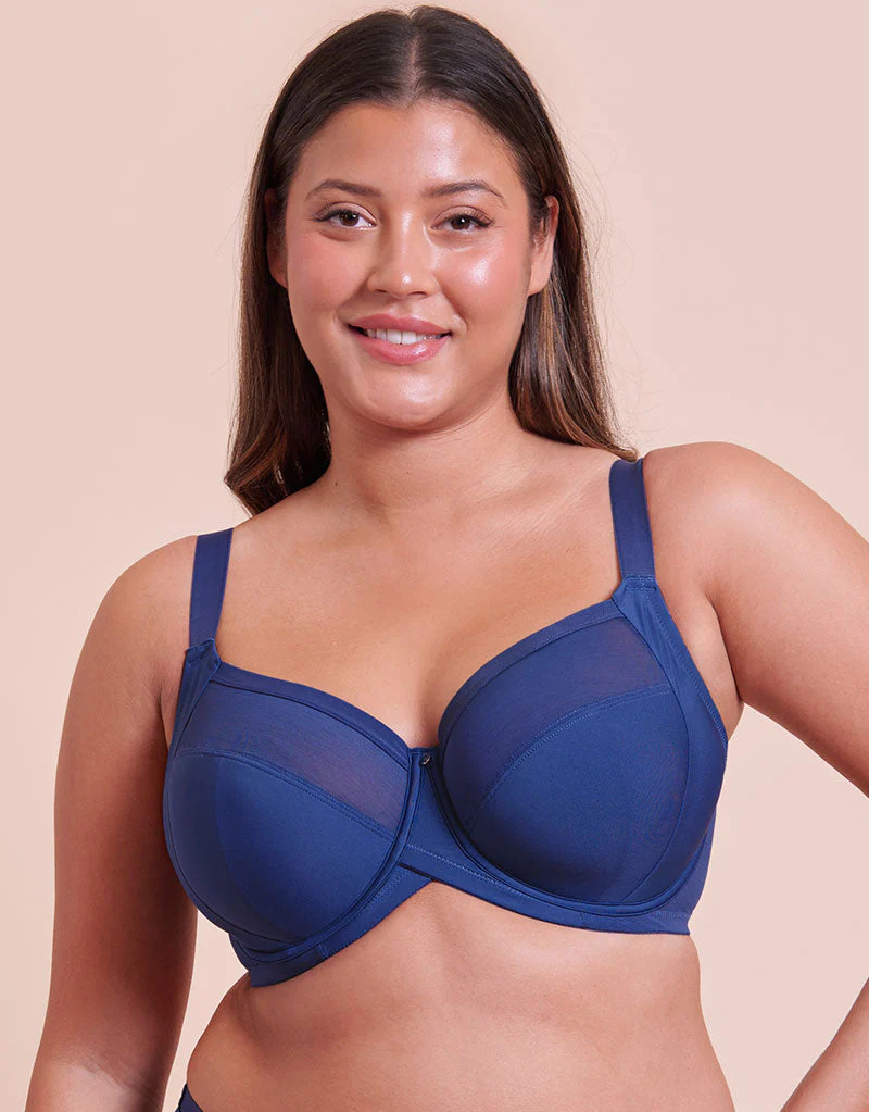 Curvy Kate WonderFully Full Cup Side Support Bra Dark Blue - Image 3