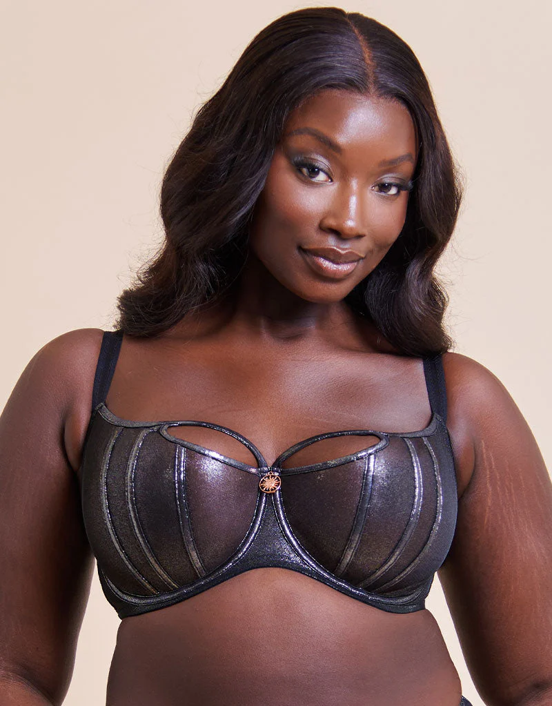 Scantilly Eos Balcony Bra Black Sparkle - Image 3