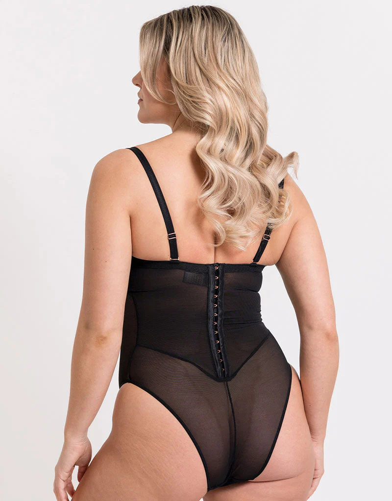 Scantilly Icon Plunge Strapless Multiway Padded Body Black - Image 7