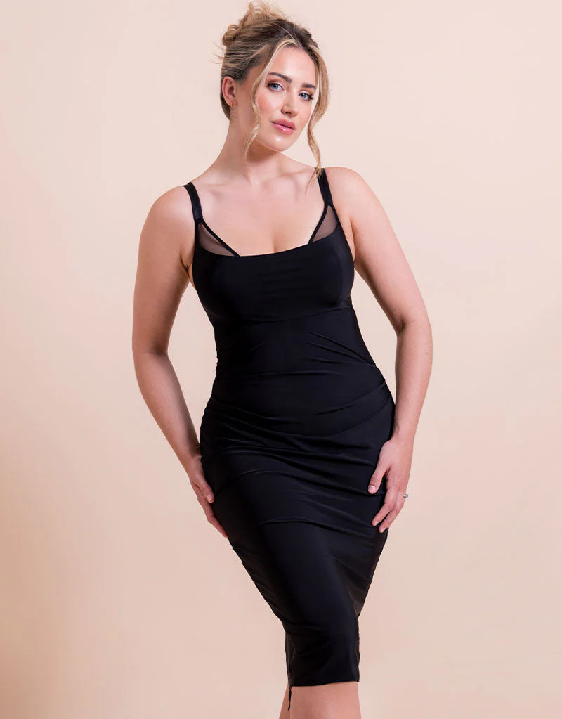 Scantilly Mirage Wired Plunge Slip Dress Black