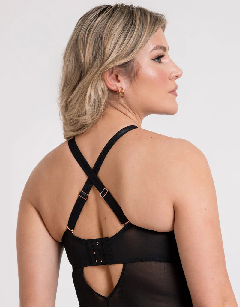 Scantilly Opulence Multiway Stretch Lace Body Black - Image 6